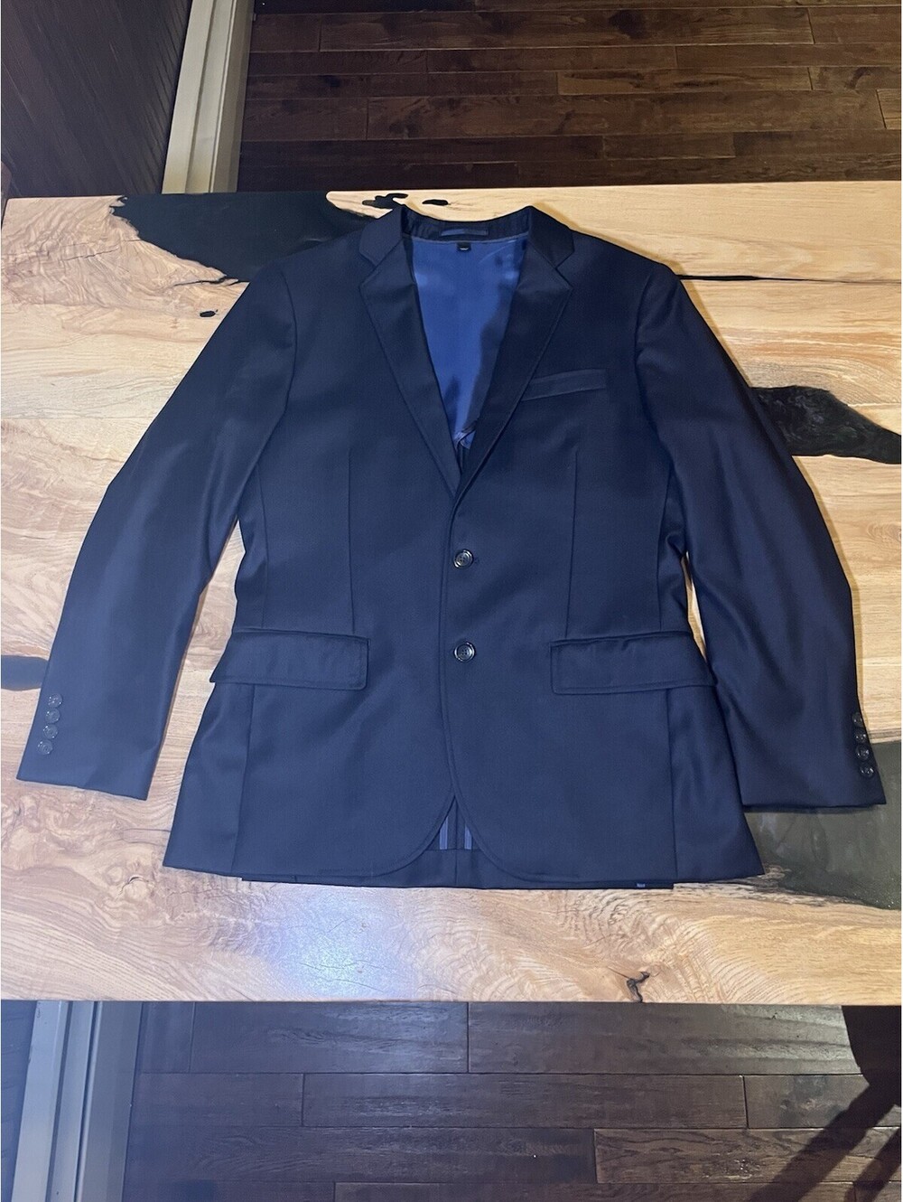 J Crew Ludlow Blazer Mens 38S Navy Blue Loro Piana Wool Flannel Jacket 130’s